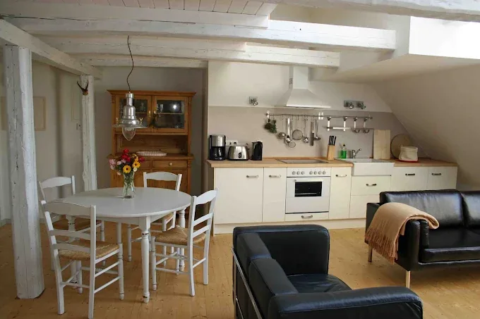 Essbereich der Ferienwohnung Ahoi in Wismar